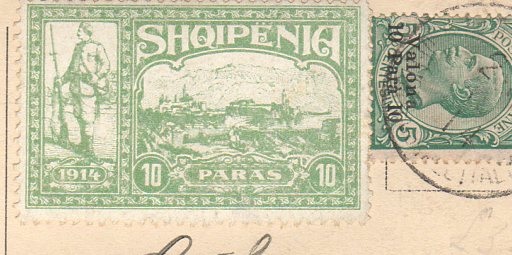 Closeup of stamps