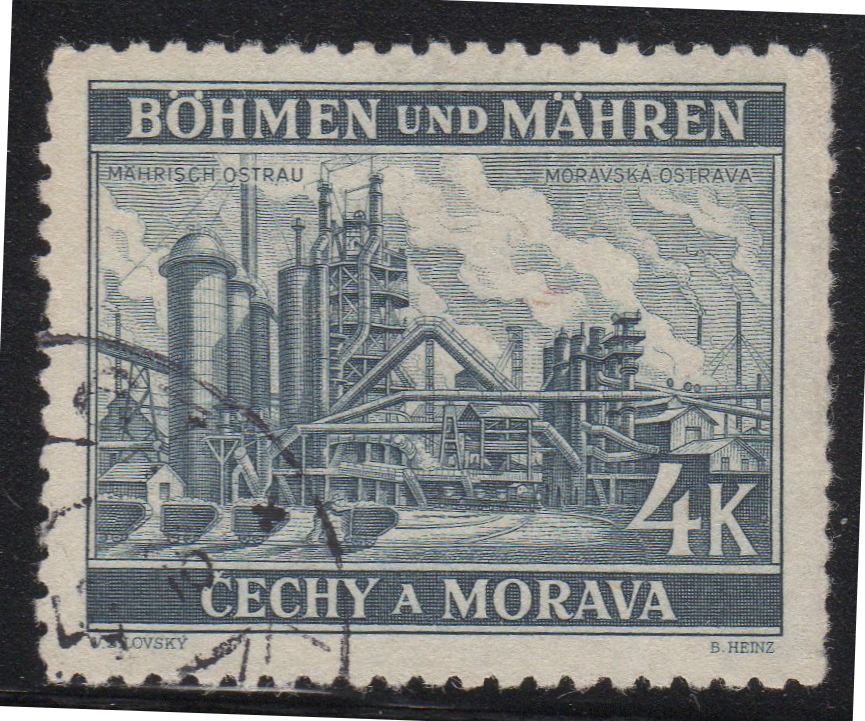 Bohemia & Moravia - Scott #36, Michel #34