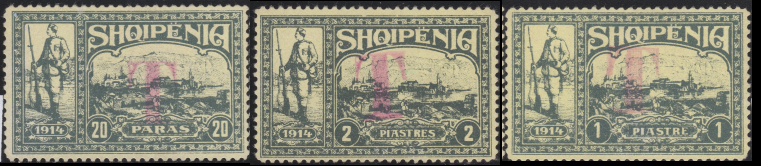 "T" Postage Due Overprints in Red